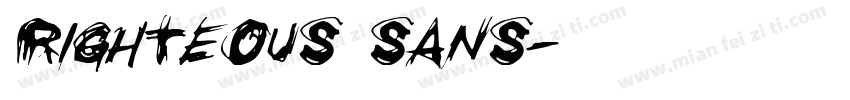 Righteous Sans字体转换